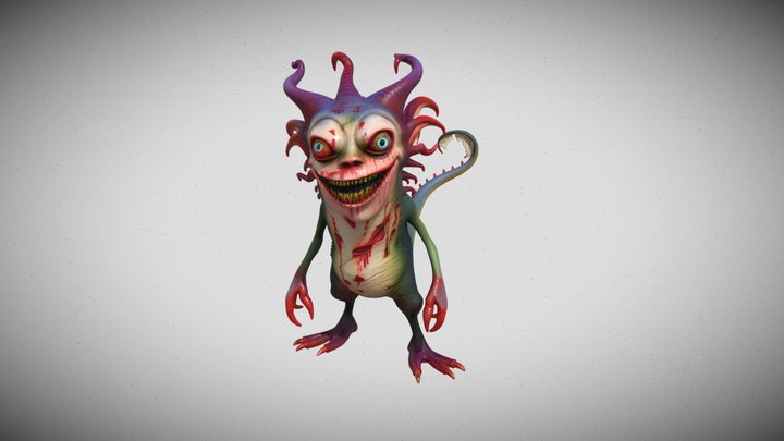 AI Generated Monster 3D Model