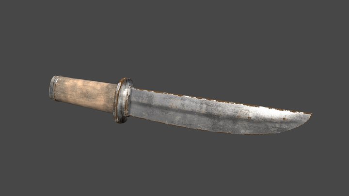 Rusty Knife 3D Model