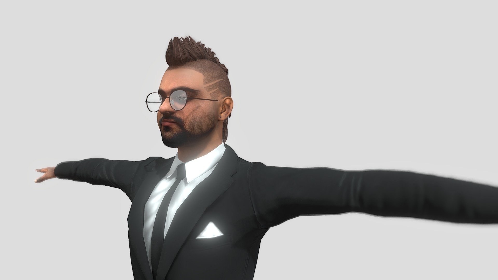 Rigged High definition bodyguard Download Free 3D model by Harsh