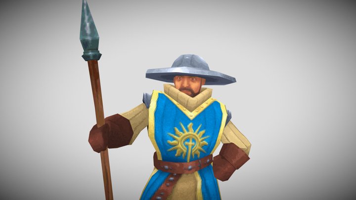 Low-poly Soldier 3D Model