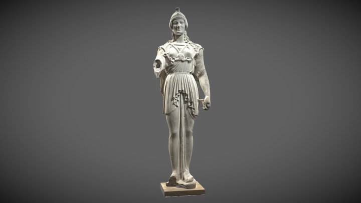 Statue d’Athéna (1ère numérisation) – Modello 3D gratuito STL