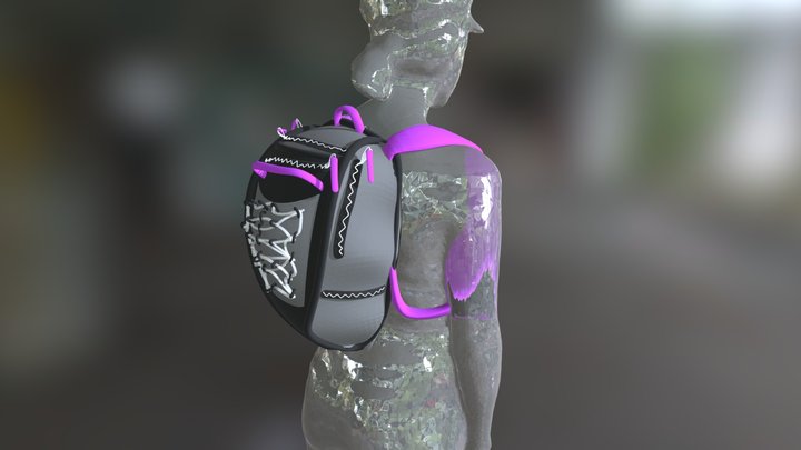 VRDI - Scoliosis compensating Backpack 3D Model