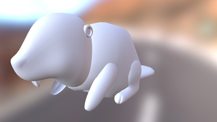 Main Character for Beaver town 3D Model