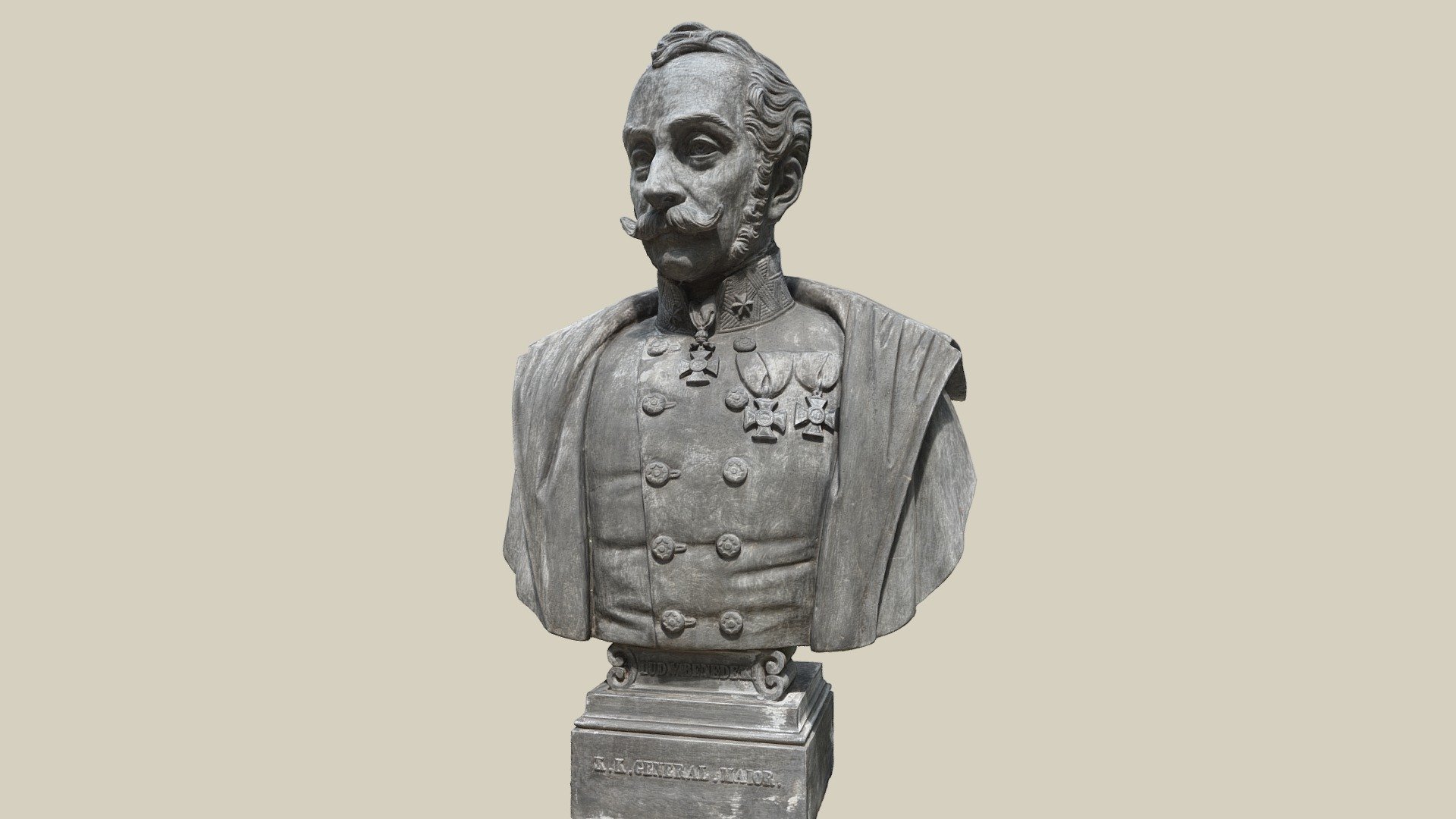 Büste Benedek — Sketchfab embed 3D viewer