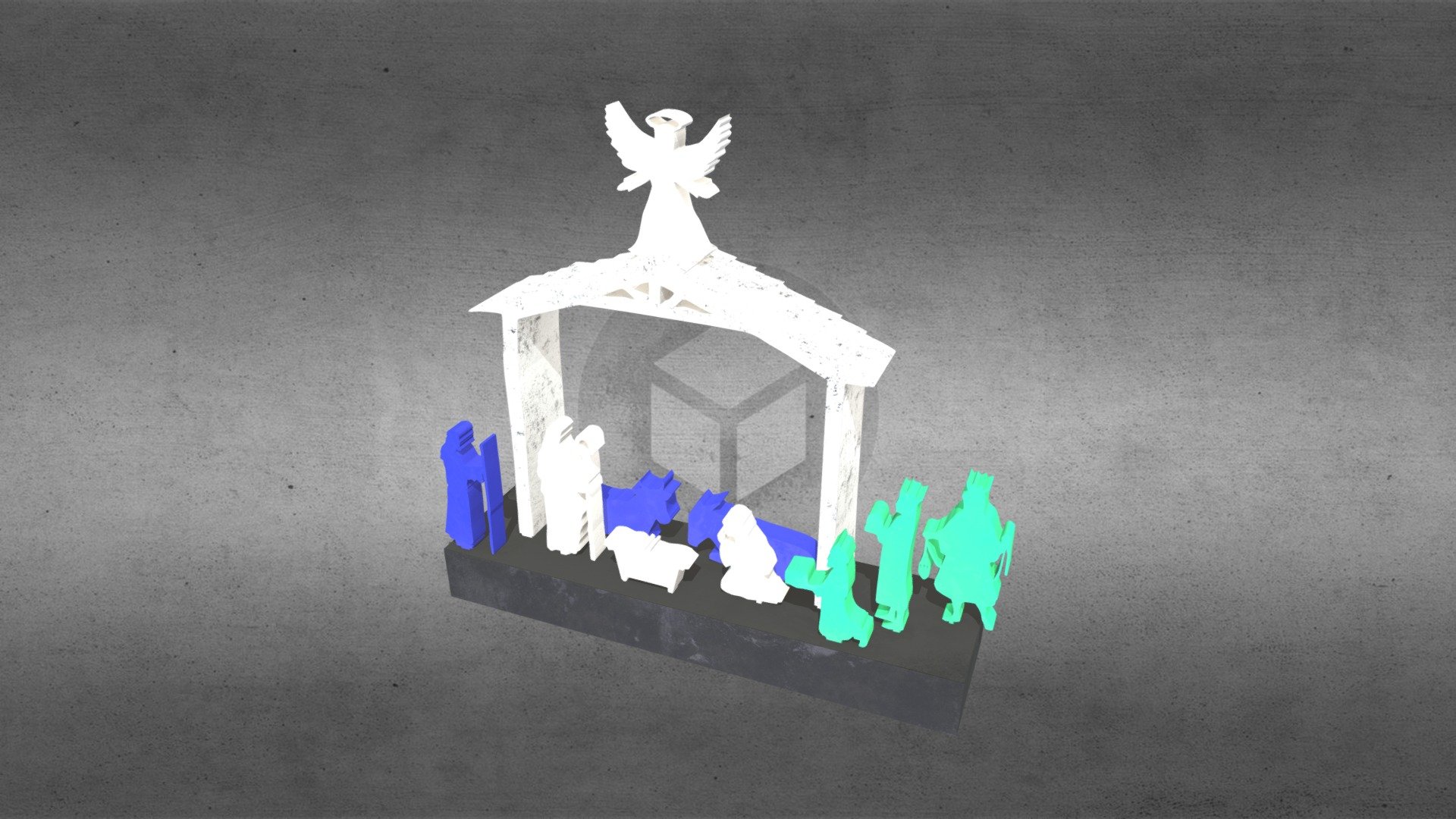 Nativity scene - 3D model by jordillobre [9c96ea9] - Sketchfab