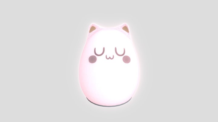 UwU Cat Night Light 3D Model