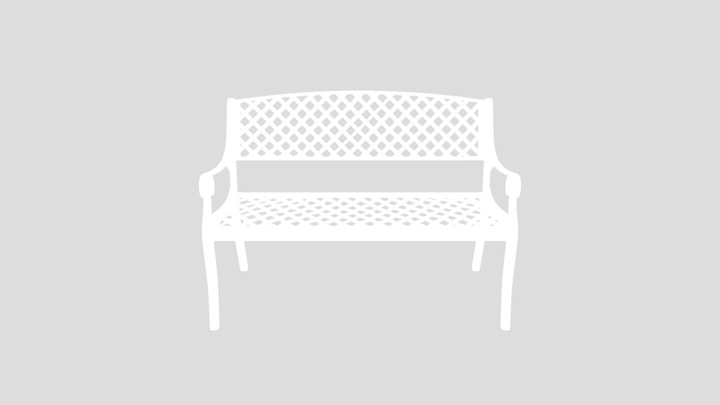 Metal Park Bench