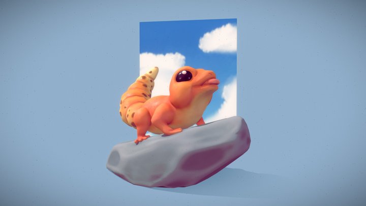 Leopord Gecko - CCW 3D Model