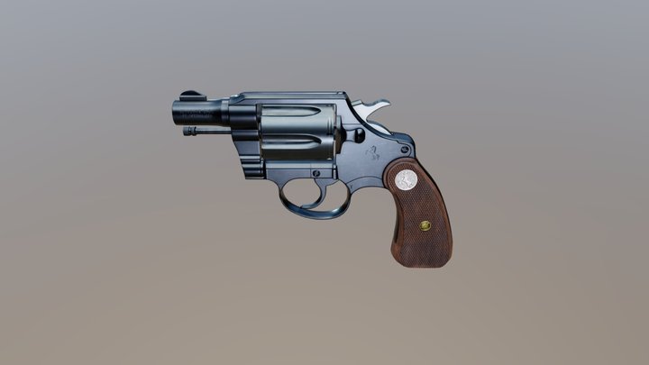 Revolver Colt Detective Special 38 Second Series 3D Model