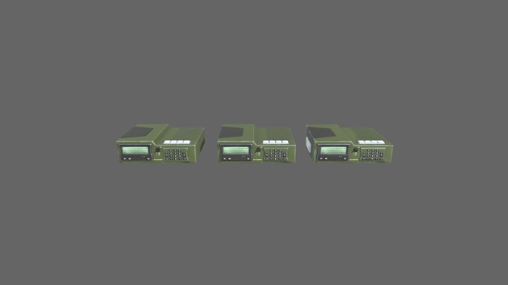 GAT240_Duxfield_C_Hardsurface_Radio 3D Model