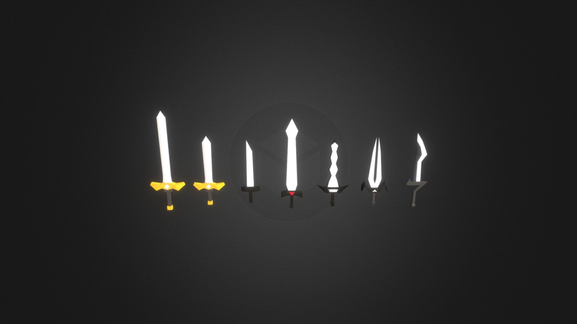 Low Poly Style - Sword Pack 01
