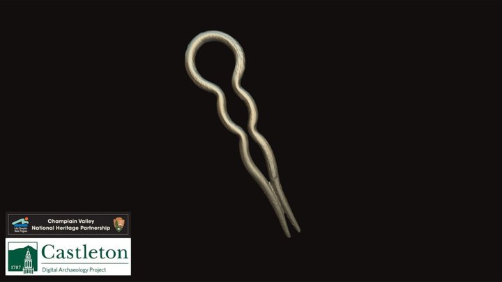 Plastic Hair Pin (SCADS_6_6) (CUDAP_6_4) 3D Model
