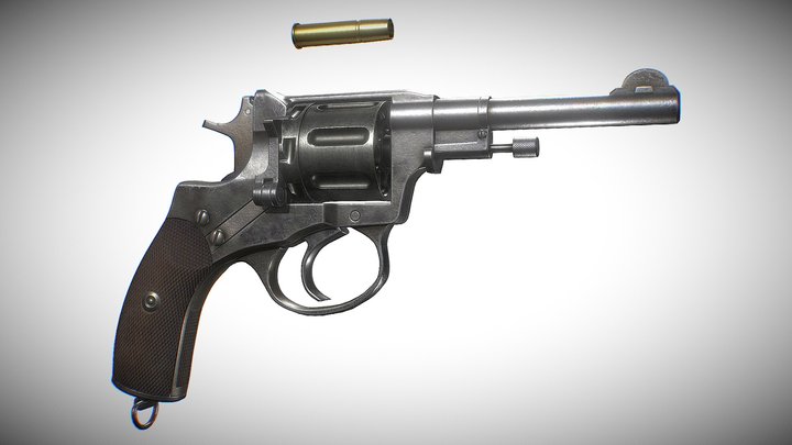 Nagant_M1895 3D Model