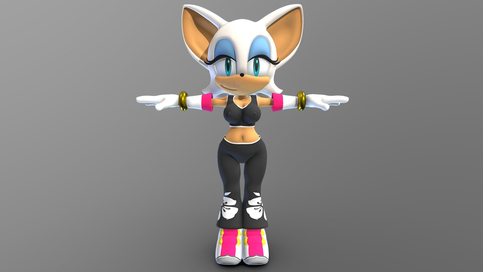 Rouge The Bat Free Rider outfit - 3D model by JayCool (@Jay270 ...