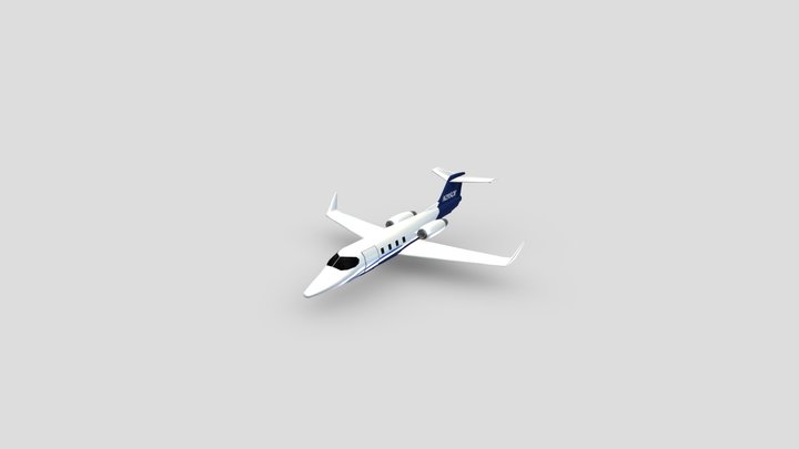 Learjet 25 3D Model