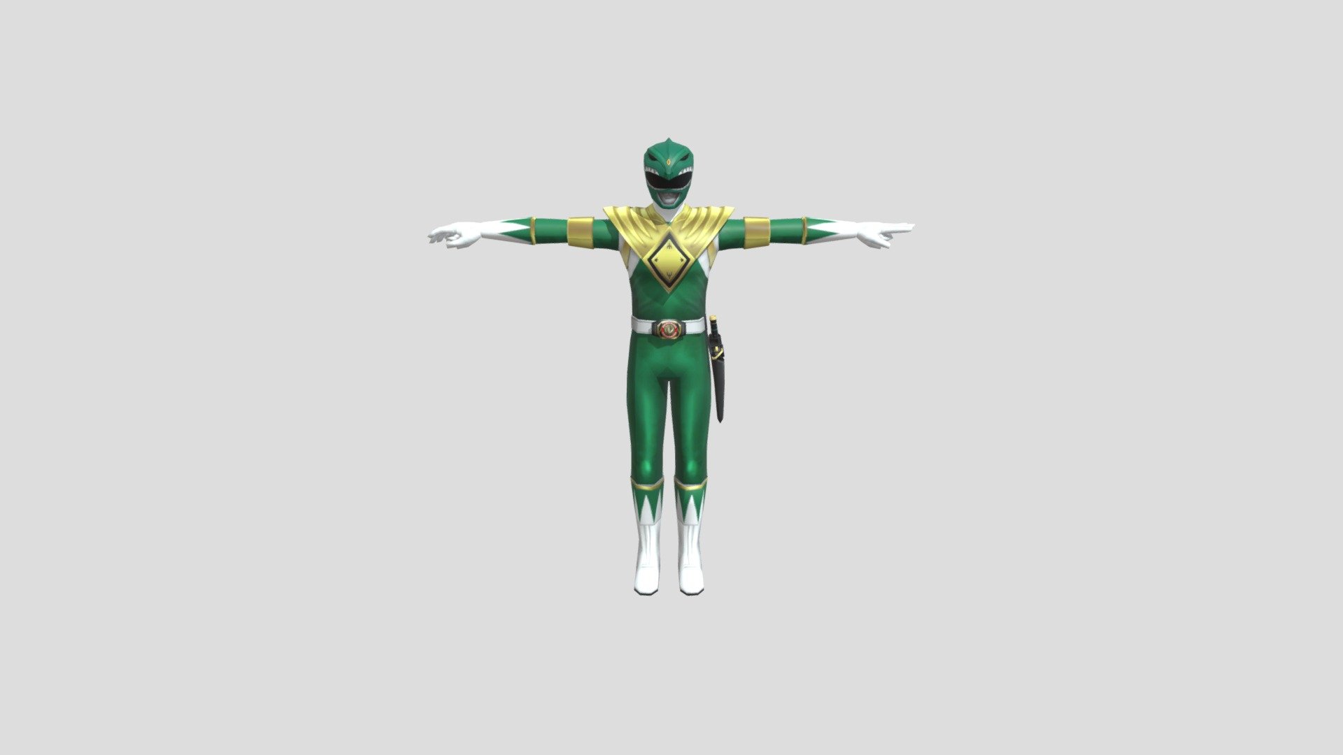 Green Ranger - Power Ranger - Download Free 3D model by Chechorams16 ...