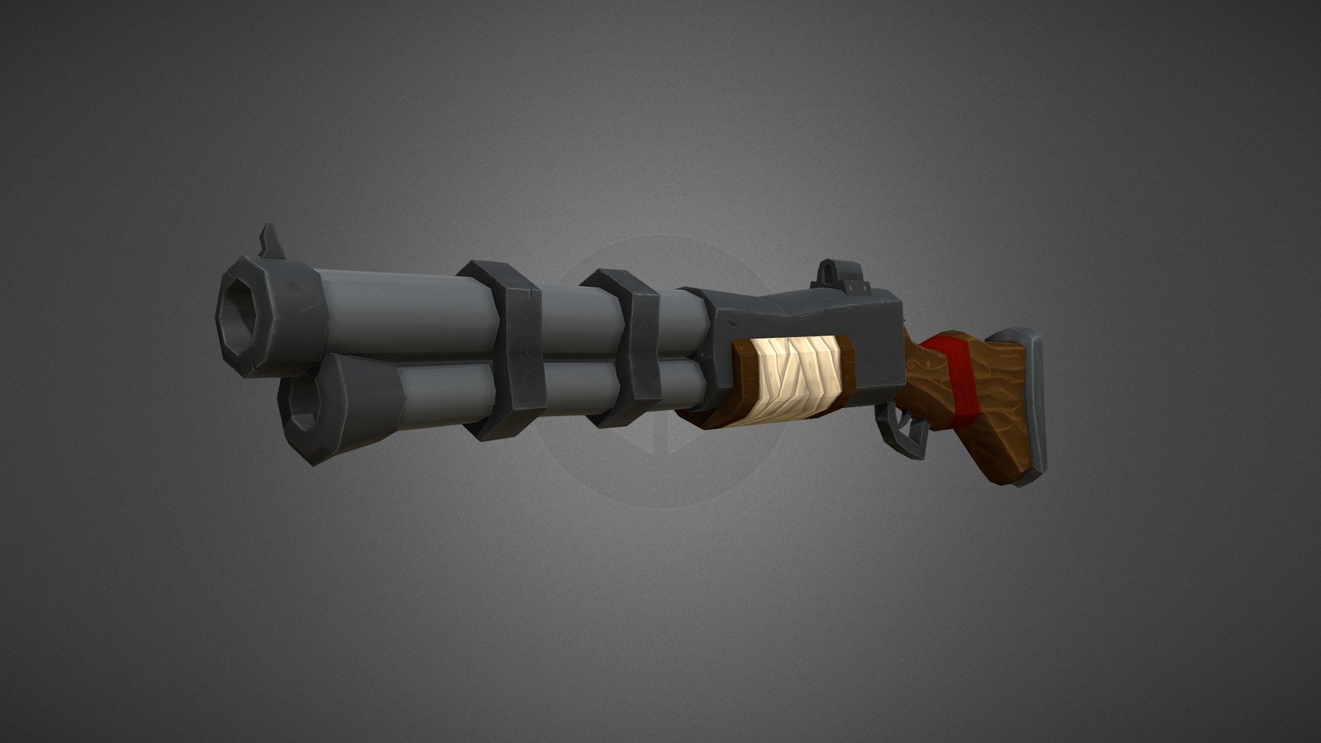 Stylized Handpainted Rifle - Download Free 3D model by alexisbarrette ...