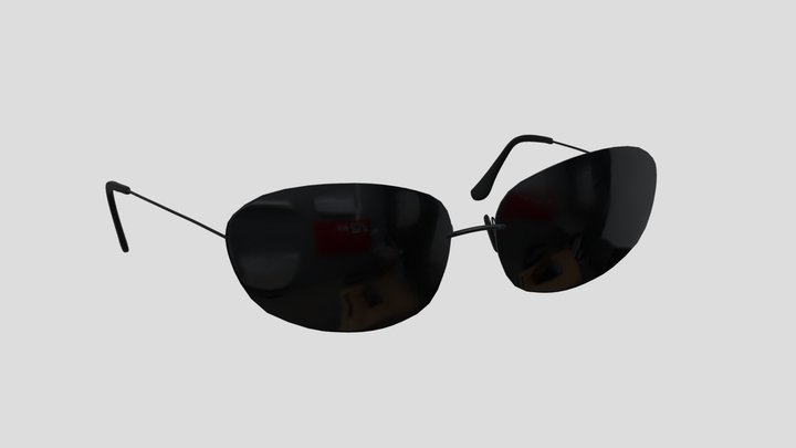 Matrix Neo Sunglasses 3D Model