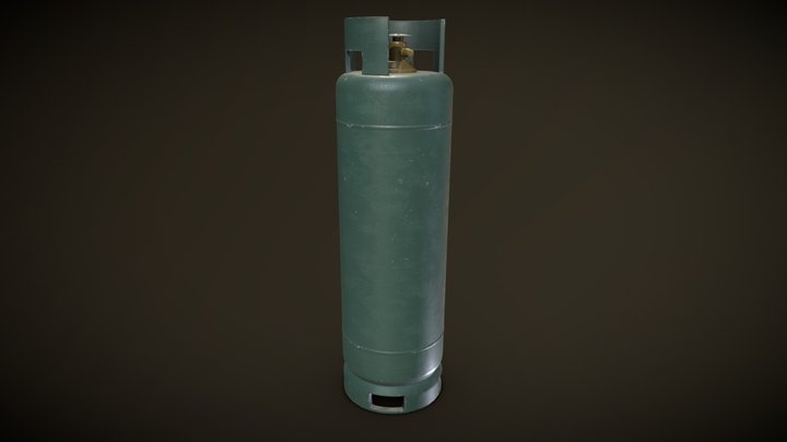 Gas Tank 2K 3D Model