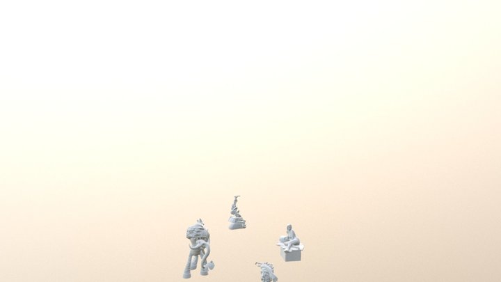 Virtual Sculpture Garden 3D Model