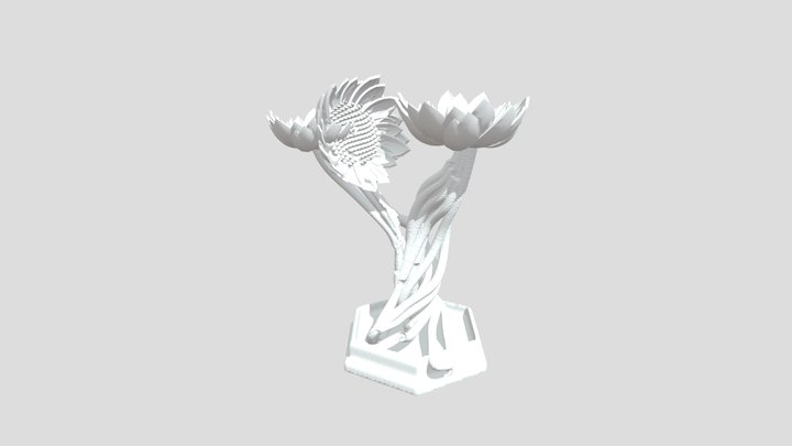 Sunflower Plasma 3D Model