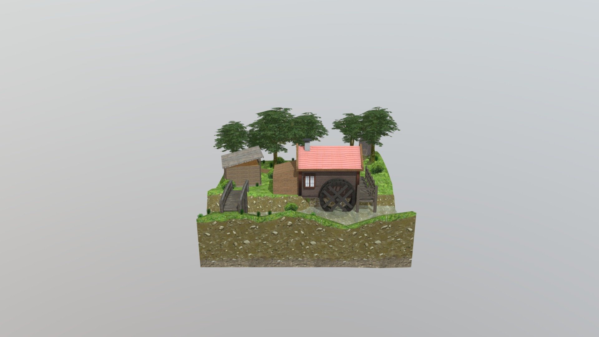 1DAE10 Diorama Forest Loner