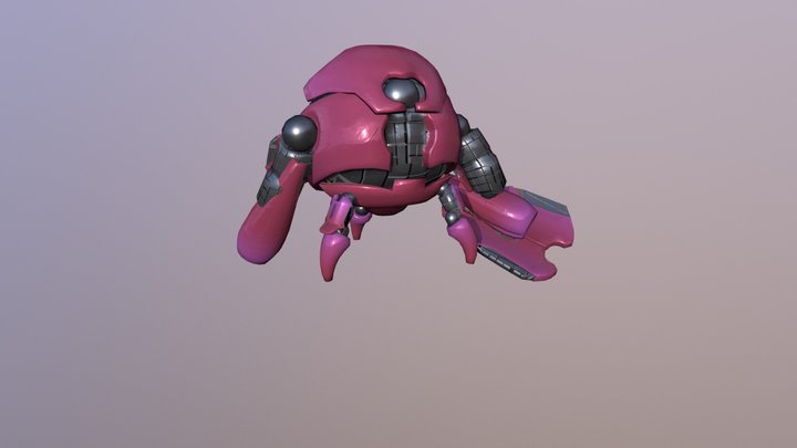 ANIM Character Charger Death 3D Model