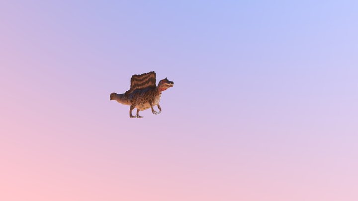 Spinosaurus dinoraul accurate rigged 3D Model