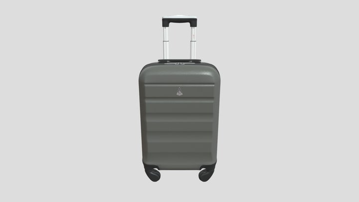 Modern travel Suitcase 3D Model