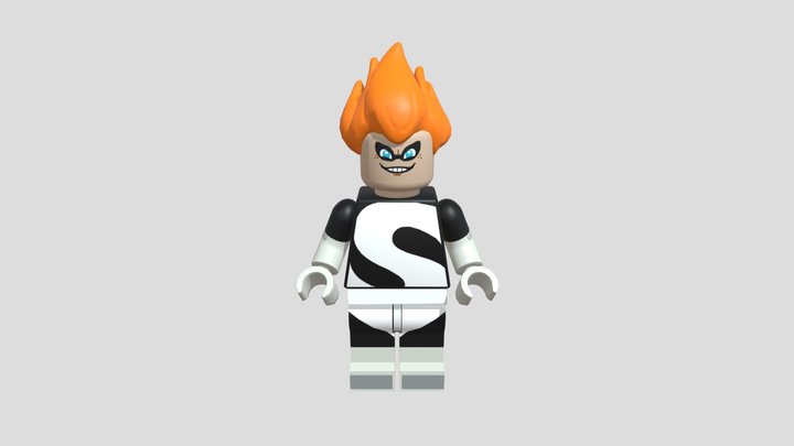 Syndrome Lego LowPoly (Movie of the incredibles) 3D Model