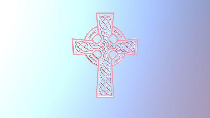Celtic Crossn 002 3D Model