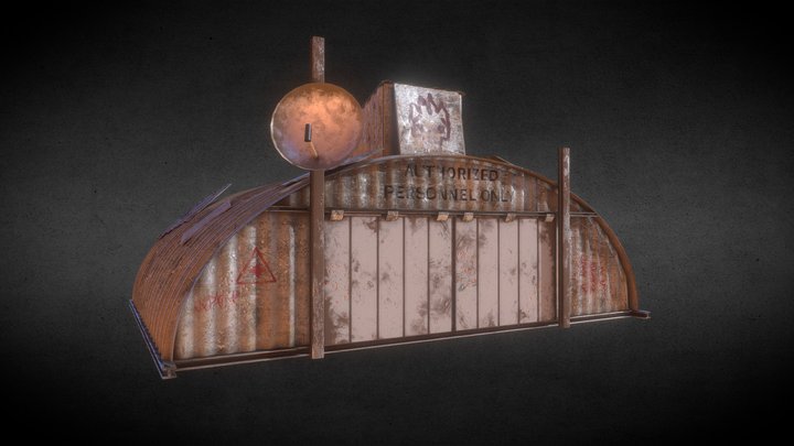 Post apo racing game house v3 3D Model