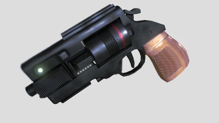 Sci-fi Blaster 3D Model