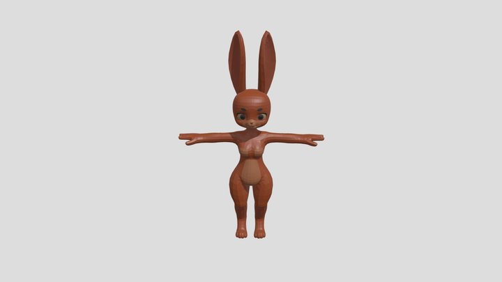 Bunny girl base mesh 3D Model