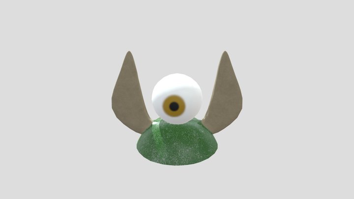 Eye plant with base 3D Model
