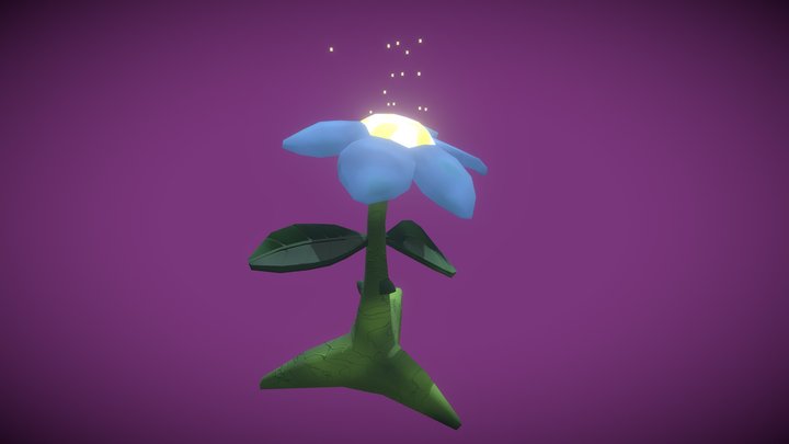 Giant Flower (low poly) 3D Model
