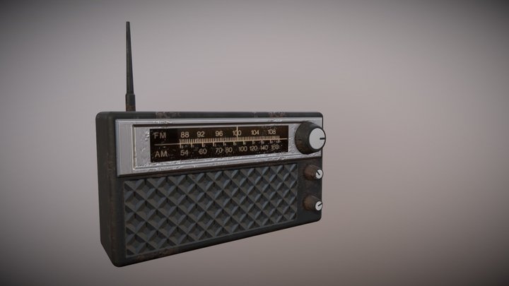 Old Radio 3D Model