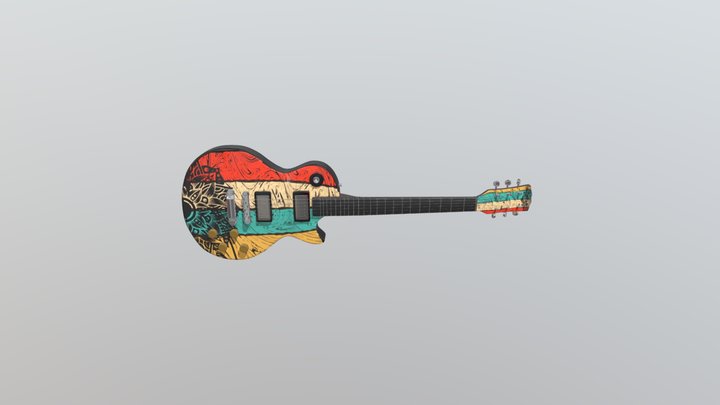 Guitar : Gibson Les Paul Standard '50s Cherry 3D Model