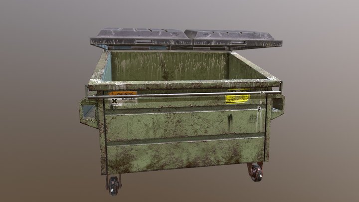 American Dumpster 3D Model