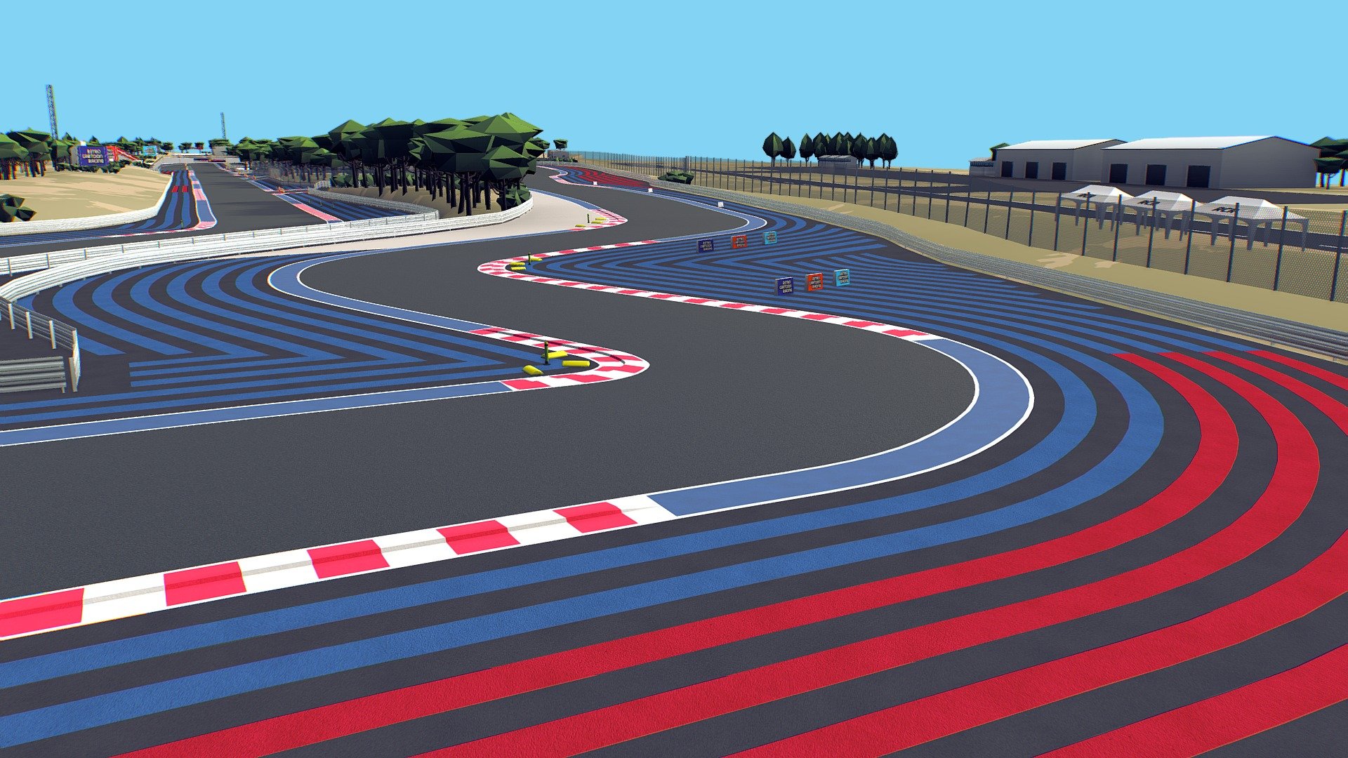 Cartoon Race Track Castellet - Buy Royalty Free 3D model by RCC Design  (@retrovalorem) [9ca99c5] - Sketchfab Store