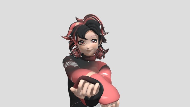 Emo girl – Gratis 3D-model STL