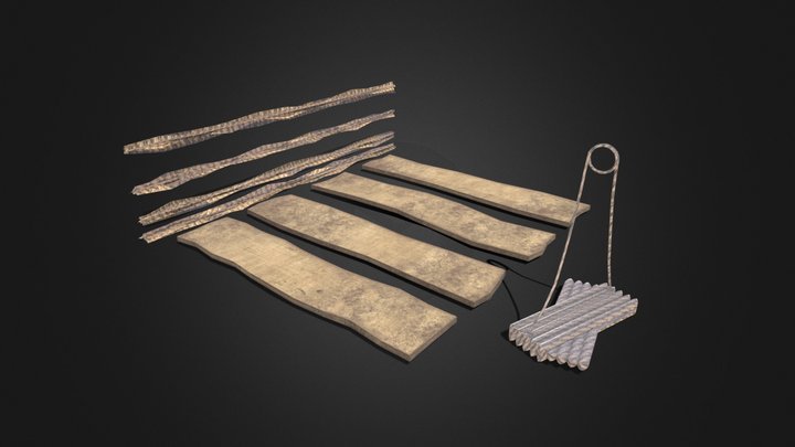 Wooden Bridge Modular Kit – Free 3D Model STL