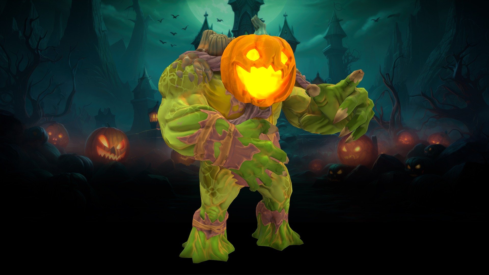 Stylized Halloween Pumpkin Creature - 3D model by N-hance Studio ...