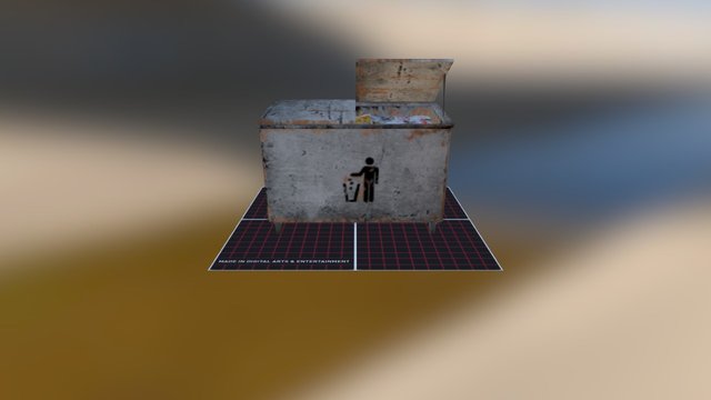 Prop_ Trashbin 3D Model