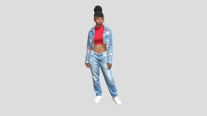 Crimson Crop and Distressed Denim – Modello 3D gratuito STL