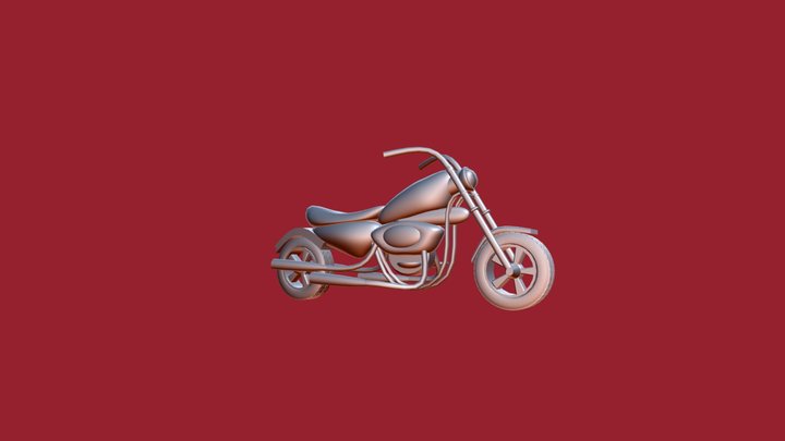 Moto Harley 3D Model