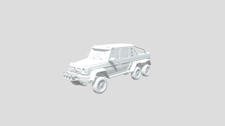 2016 Mercedes-Benz G63 6X6 3D Model