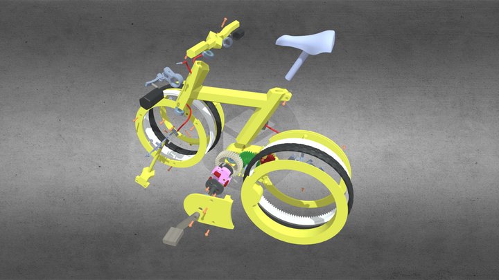 Bike without hub - SolidWorks, STEP & STL 3D Model