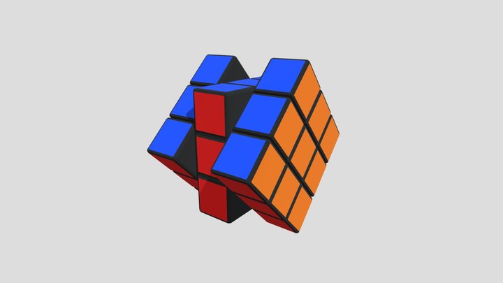 Rubik's Cube 3D Model 3D Model