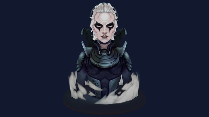 皎月 Diana - League of Legends (handpainted) 3D Model